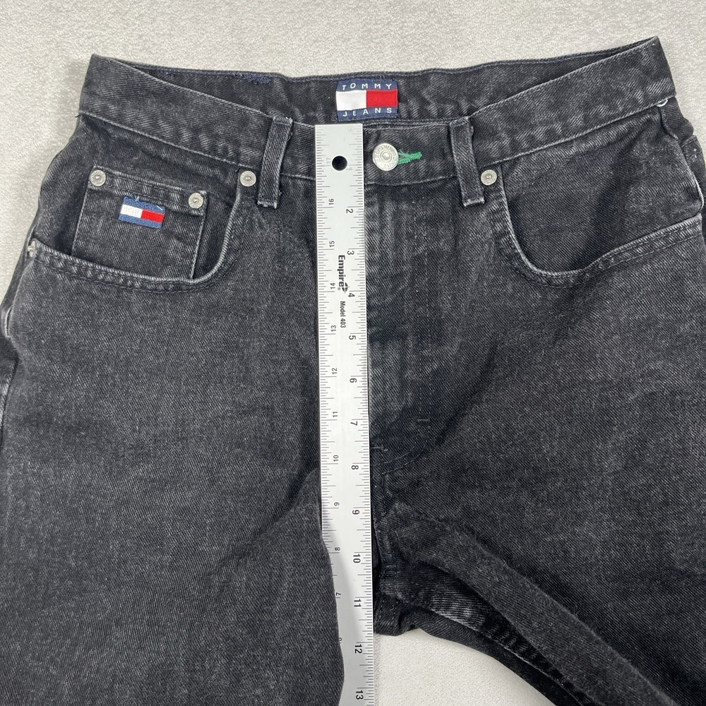 VTG Tommy Hilfiger 'Perfect' Jean Women 10 Logo Straight Leg Y2K High Rise Denim - Picture 9 of 9